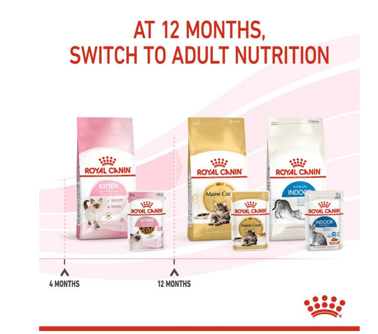 Royal Canin Feline Health Nutrition Kitten Gravy (Wet Food - Pouches) 12 x 85 g