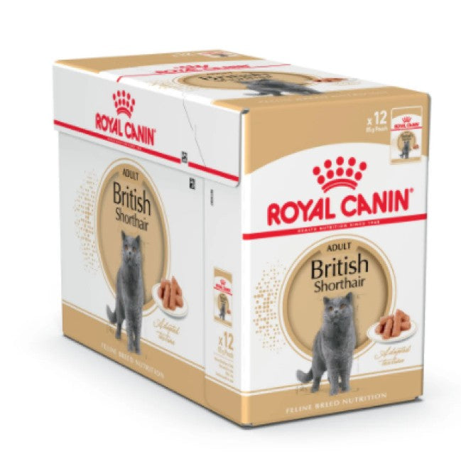 Royal Canin Feline Breed Nutrition British Shorthair (Wet Food - Pouches) 12 x 85 g