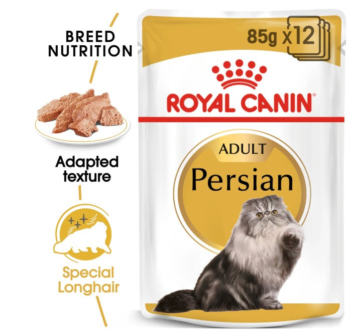 Royal Canin Feline Breed Nutrition Persian (Wet Food - Pouches) 12 x 85 g