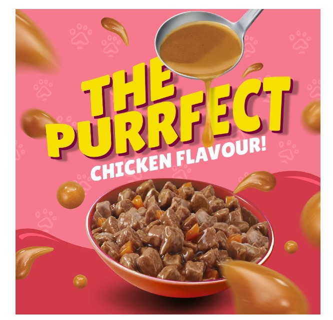 Purina Friskies Junior Chicken in Gravy Wet Cat Food Pouch 85g