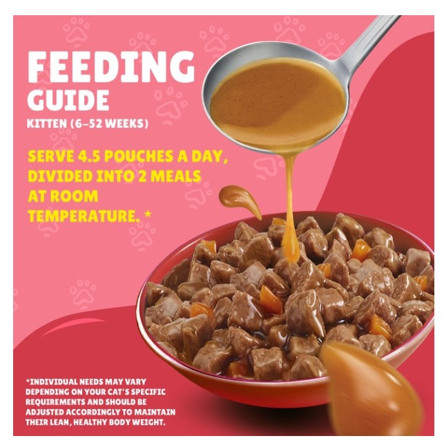 Purina Friskies Junior Chicken in Gravy Wet Cat Food Pouch 85g