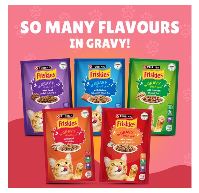 Purina Friskies Junior Chicken in Gravy Wet Cat Food Pouch 85g