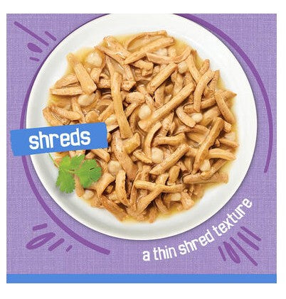 Friskies Shreds Turkey & Cheese Dinner in Gravy Adult Wet Cat Food 156g