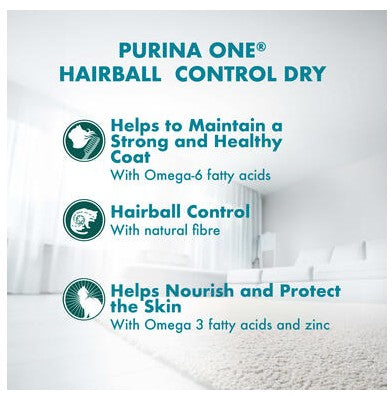 Purina ONE Hairball Control Dry Cat Food with Chicken 1.2kg