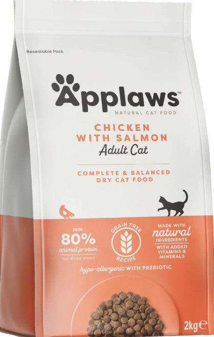 Applaws Chicken with Salmon Grain Free Adult Dry Cat Food 2kg