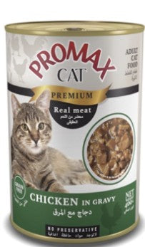 Promax Premium Chicken in Gravy Grain Free Adult Wet Cat Food 400g