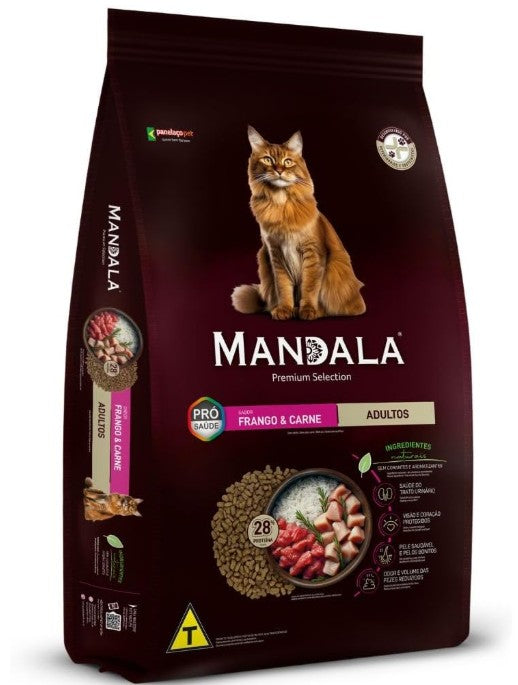 Mandala Premium Selection Adultos Chicken and Beef Dry Cat Food 7 Kgs