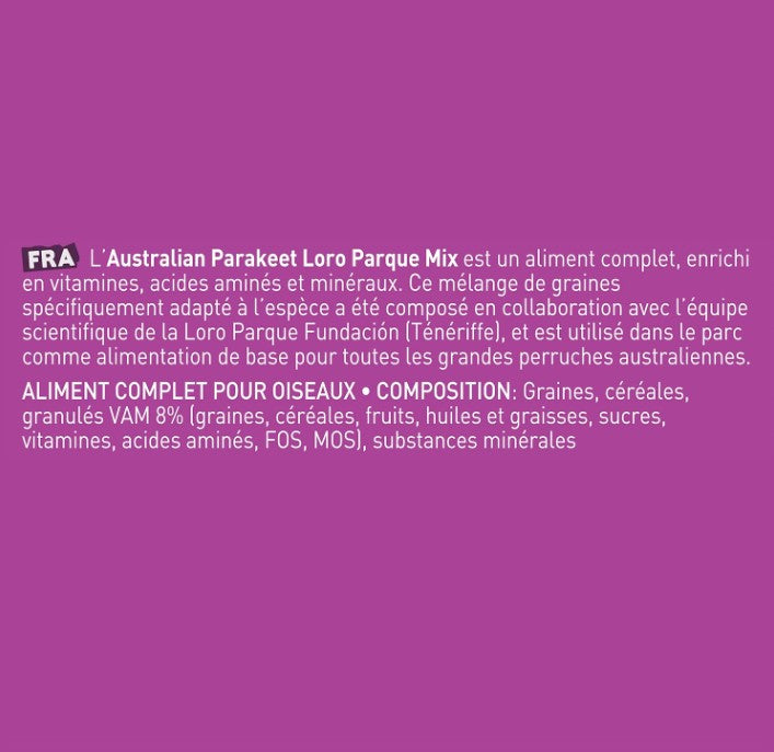 Versele-Laga Prestige Loro Parque Australian Parakeet Mix 1 Kgs