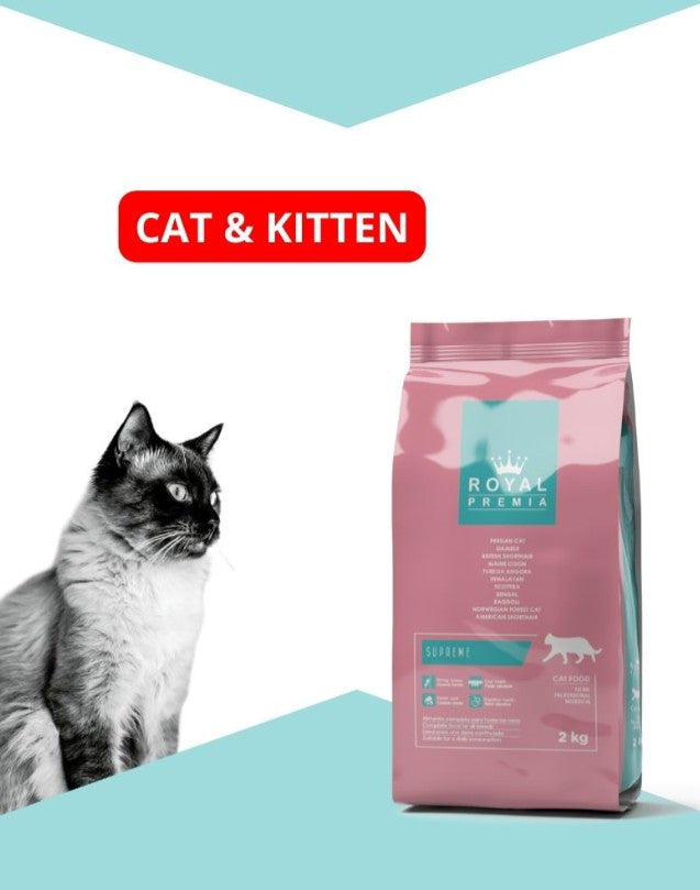 Royal Premia Supreme Complete Cat Food for All Breeds – 2 kg