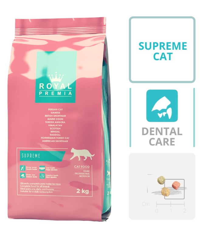 Royal Premia Supreme Complete Cat Food for All Breeds – 2 kg
