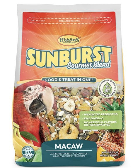 Higgins Sunburst Gourmet Blend Macaw Food – 3 lb (1.36 kg)