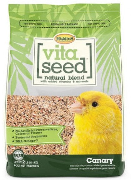 Higgins Vita Seed Natural Blend Canary Food – 2 lb (0.91 kg)