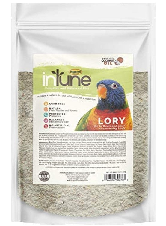Higgins inTune Lory Complete & Balanced Bird Food – 3 lb (1.36 kg)