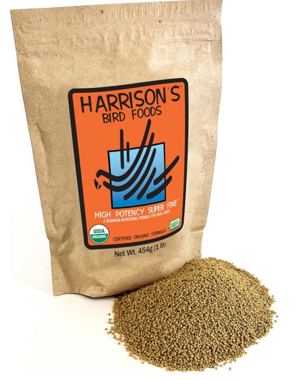 Harrison’s High Potency Super Fine Organic Bird Food – 1 lb (453 g)