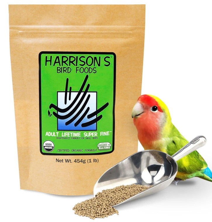 Harrison’s Adult Lifetime Super Fine Organic Bird Food – 1 lb (454 g)