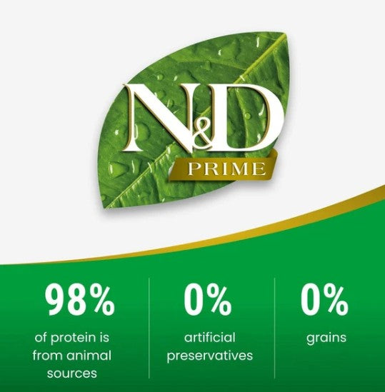 Farmina N&D Prime Lamb & Blueberry Adult Cat Food – 10kg