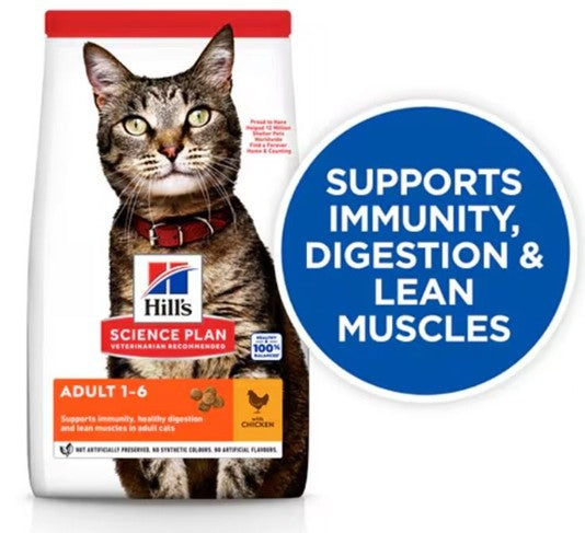 Hill’s Science Plan Adult 1–6 Cat Food with Chicken