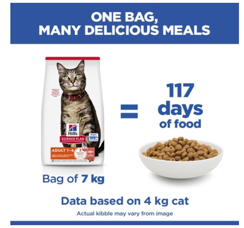 Hill’s Science Plan Adult 1–6 Cat Food with Salmon - 3 Kgs