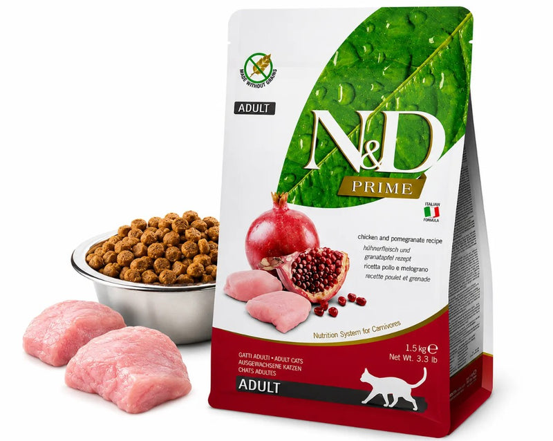 Farmina N&D Prime Chicken & Pomegranate Adult Cat Food – 10 kg