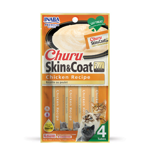 Inaba Churu Skin and Coat Chicken Recipe