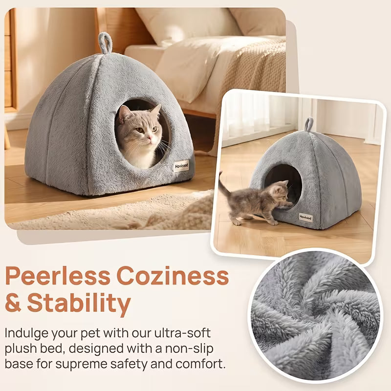 Cat Bed Cave for Indoor Cats
