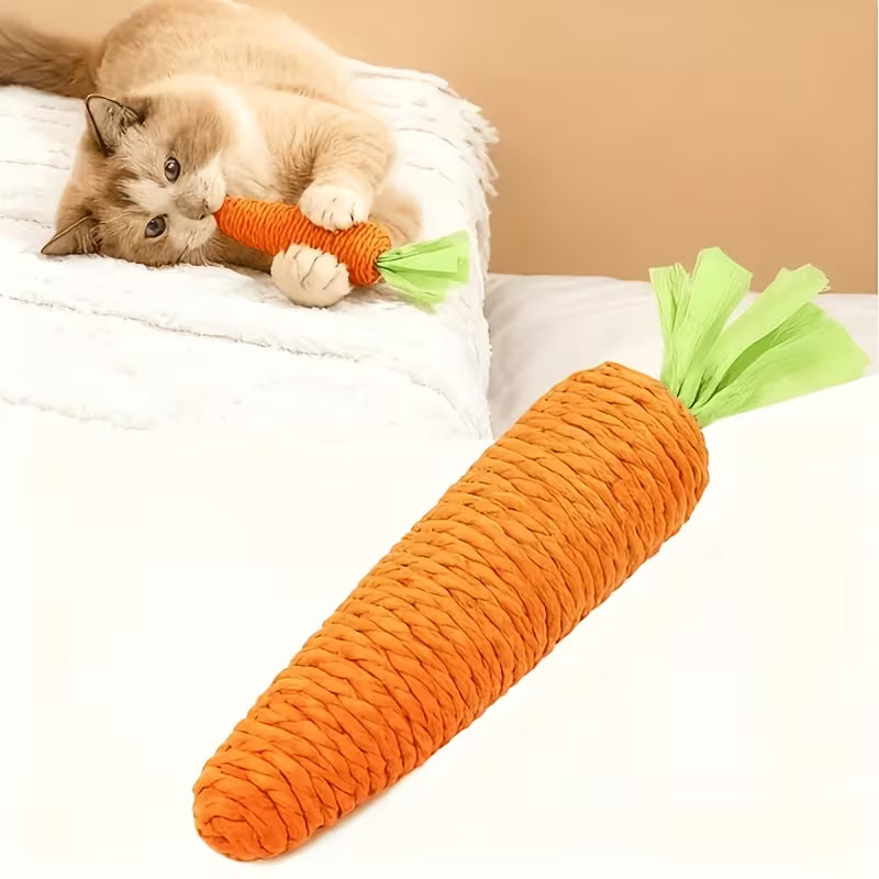 Carrot Shaped Cat Biting Toy