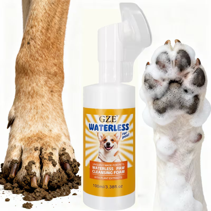 GZE Waterless Paw Cleaning Foam for Dogs And Cats