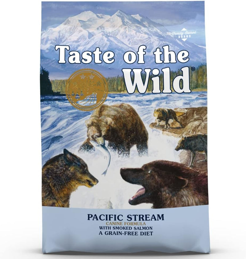 Taste of the Wild Pacific Stream Adult Dog Food with Smoke-Flavoured Salmon – 2kg & 12.2kg