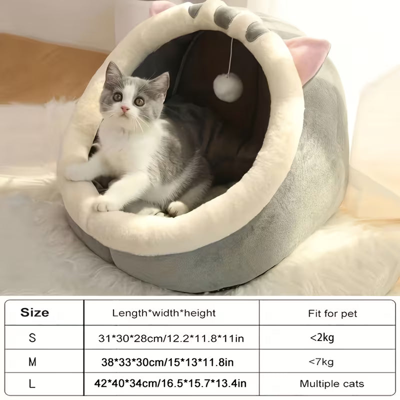 Cute Cat Bed Soft Kitten Mat Cozy Cat House