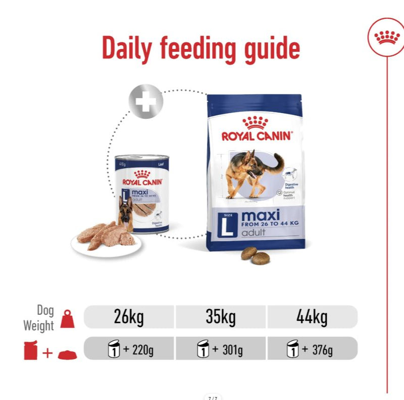 Size Health Nutrition Maxi Adult (Wet Food - Can) 12 x 410 g