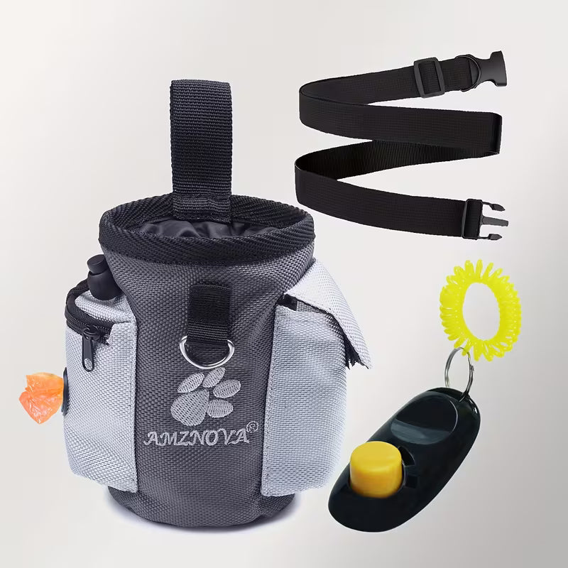 Dog Treat Bag & Clicker Set