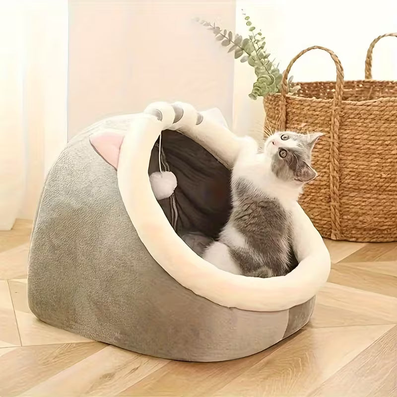 Cute Cat Bed Soft Kitten Mat Cozy Cat House