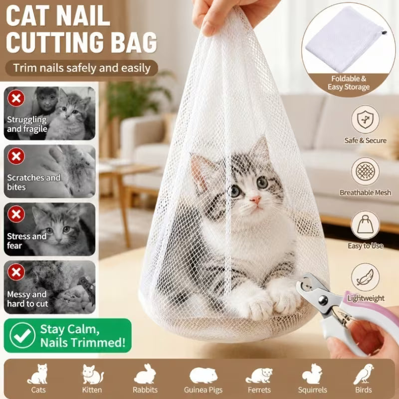 Soft Mesh Nail Trim Bag