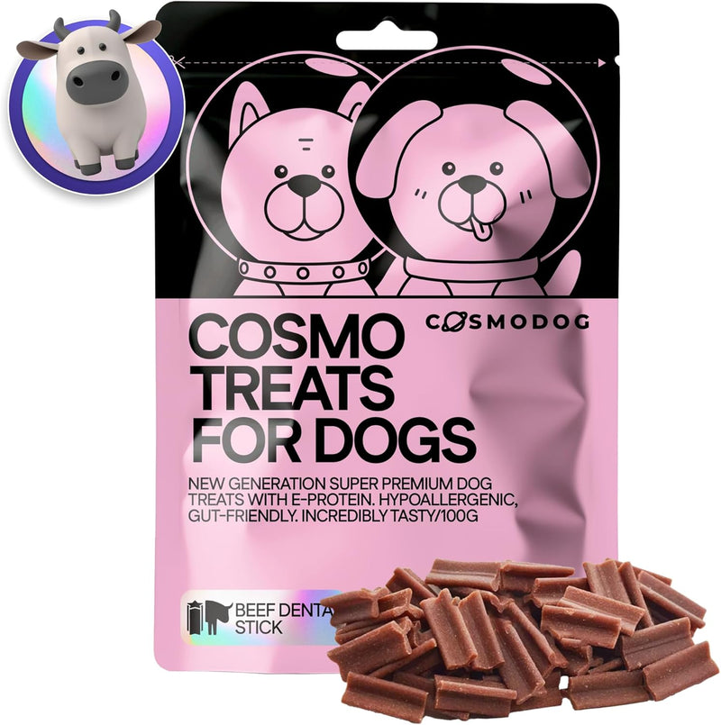 Cosmodog Beef Dental Stick Dog Treats  Doypack