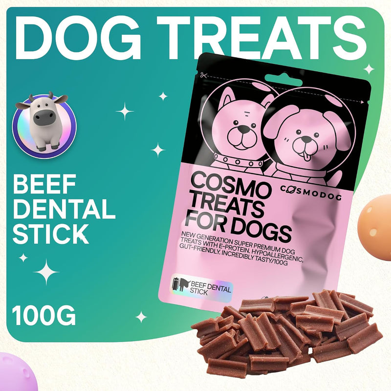 Cosmodog Beef Dental Stick Dog Treats  Doypack