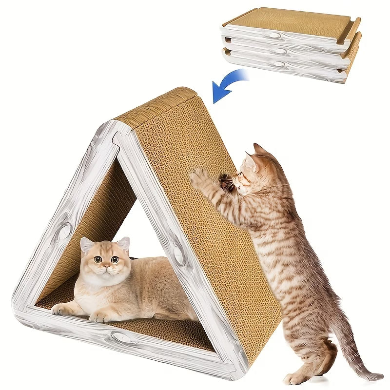Triangular Stable Cat Scratching Post