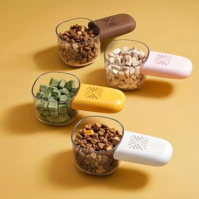 Cat Food Scoop with Measurement Markings