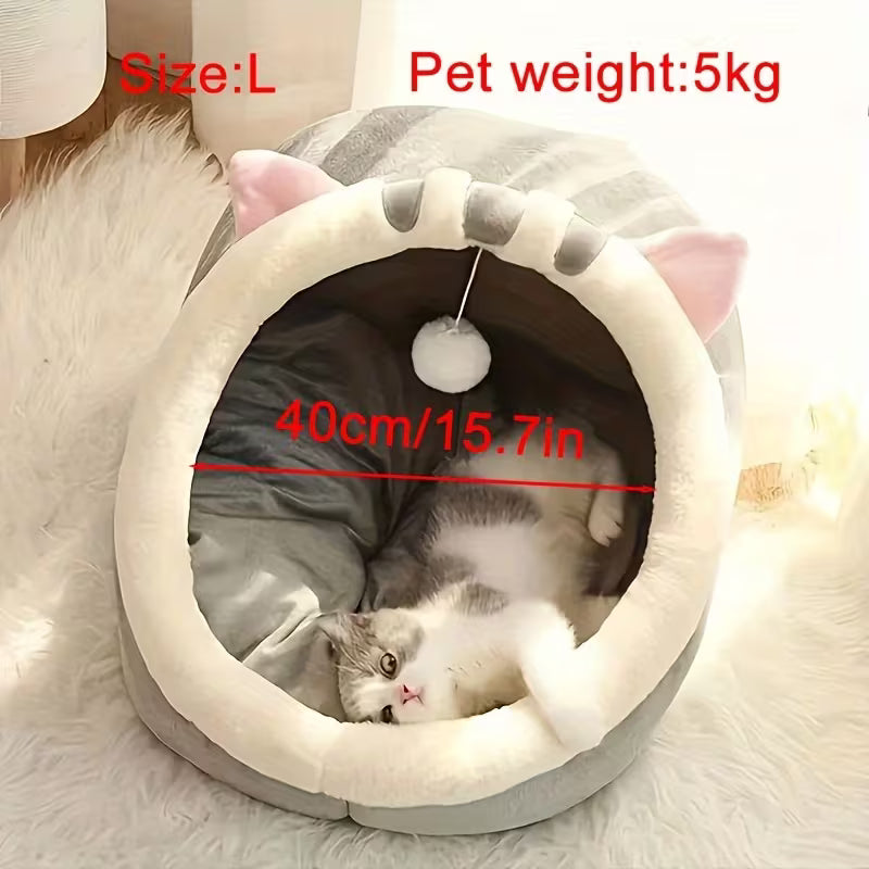 Cute Cat Bed Soft Kitten Mat Cozy Cat House