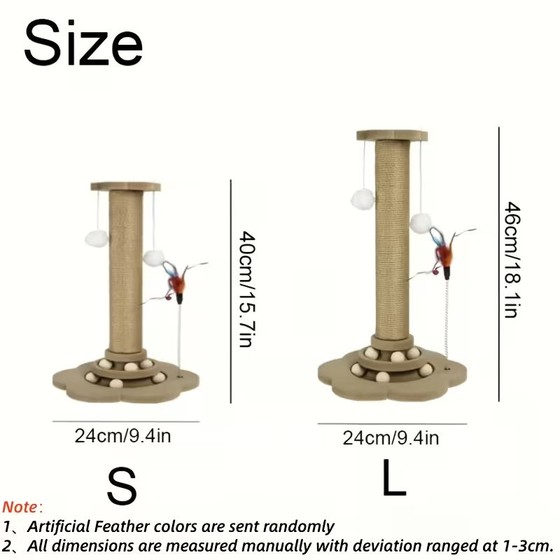 Sisal Cat Scratching Post and Board