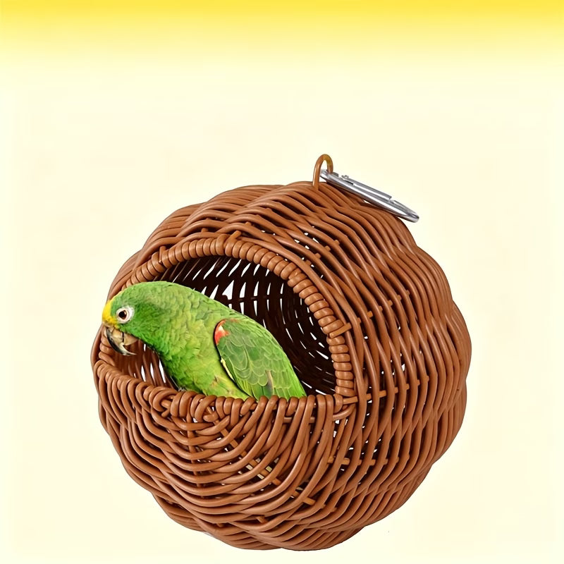 Woven Hanging Bird Nest and Hideaway Basket