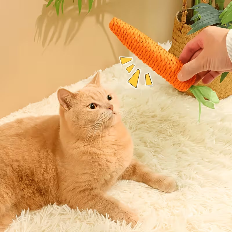 Carrot Shaped Cat Biting Toy