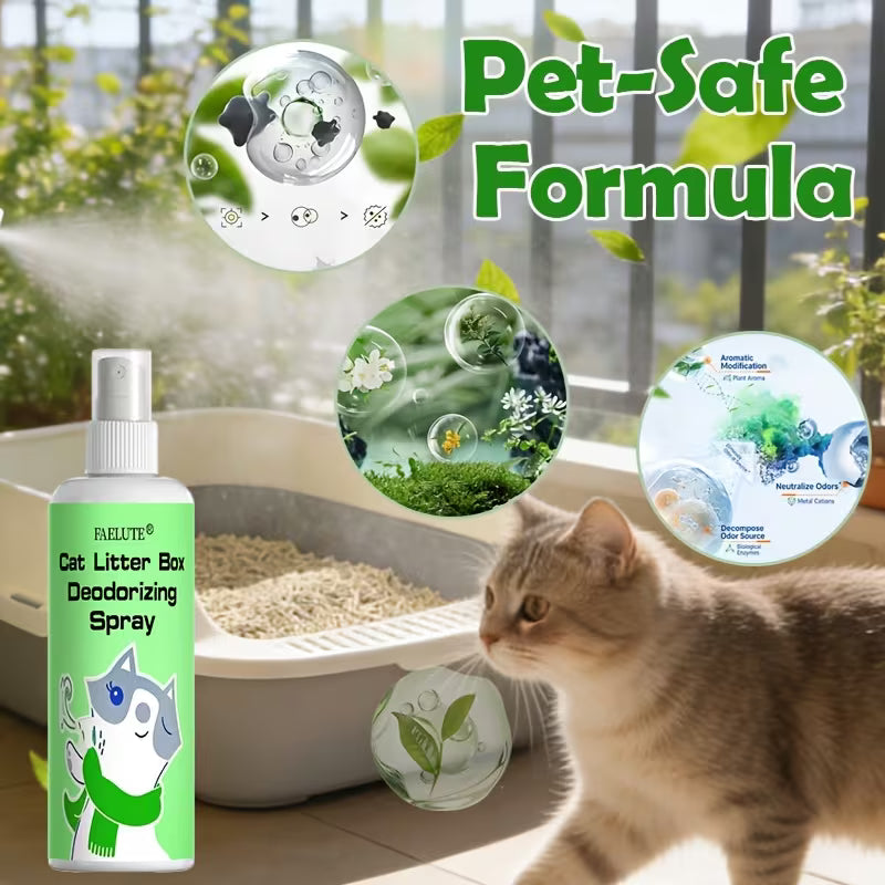 Cat Litter Odor Eliminator Spray