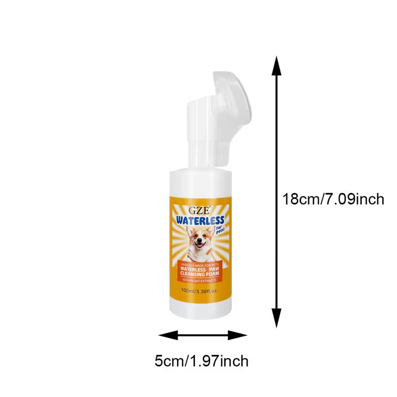 GZE Waterless Paw Cleaning Foam for Dogs And Cats