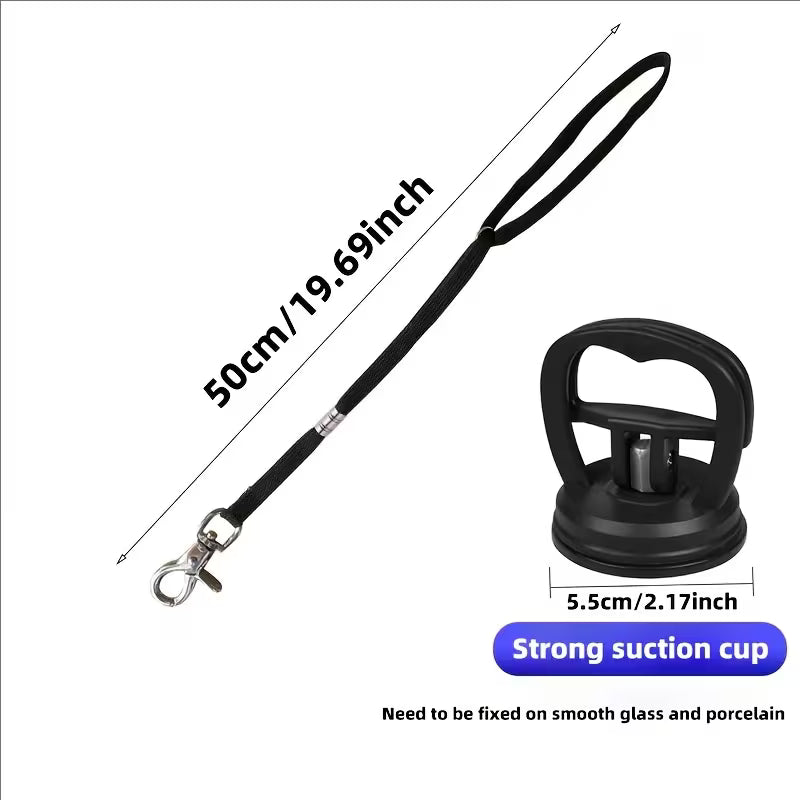 Pet Bath Holder with Suction Cup and Lifting Rope