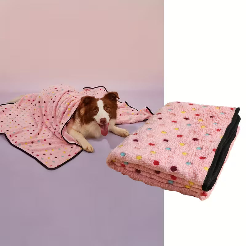 Pink Soft Pet Blanket for Cats and Dogs