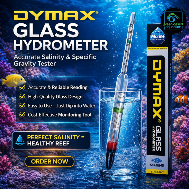Dymax Glass Hydrometer – Accurate Salinity & Specific Gravity Tester for Aquariums