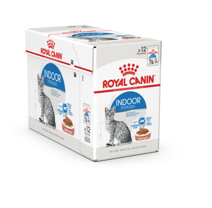 Feline Health Nutrition Indoor Gravy (Wet Food - Pouches) 12 x 85 g