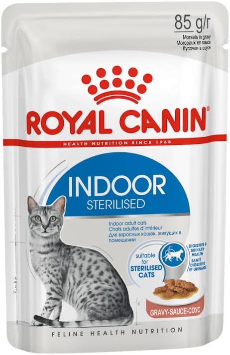 Feline Health Nutrition Indoor Gravy (Wet Food - Pouches) 12 x 85 g