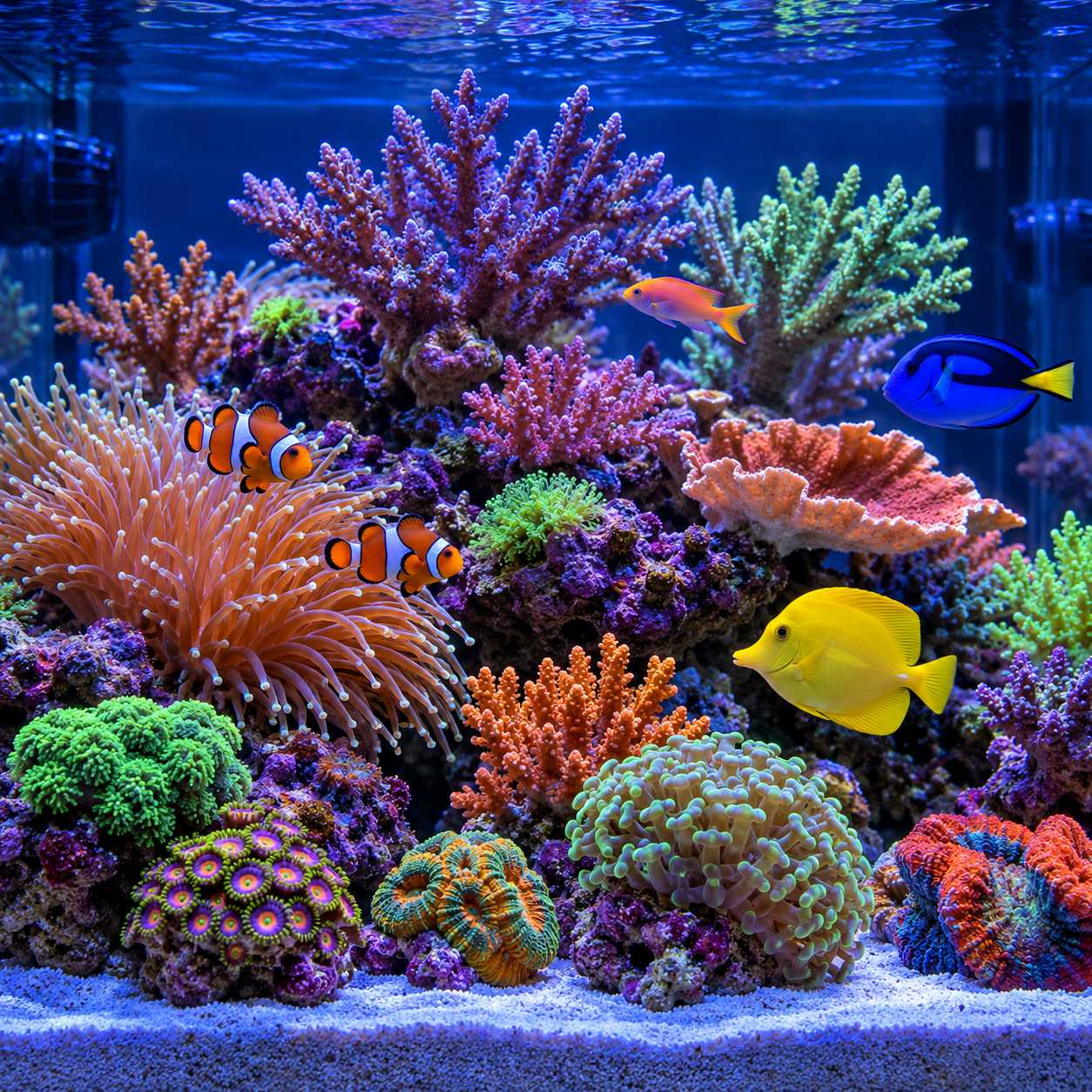 Coral reef aquarium