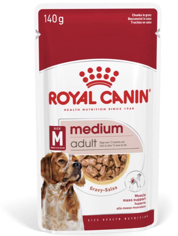 Size Health Nutrition Medium Adult (Wet Food - Pouches) 10 x 140 g